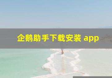 企鹅助手下载安装 app